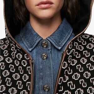 Maje
Maje Trame Zip Sweatshirt Bomber Jacket